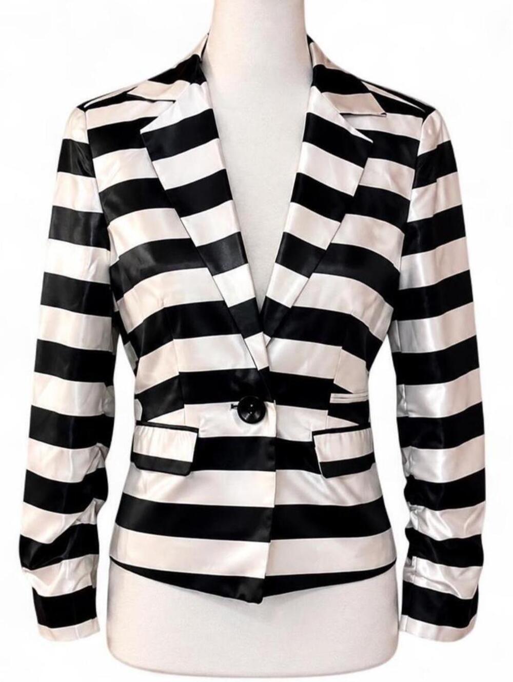 Women's Black and Multi Jacket